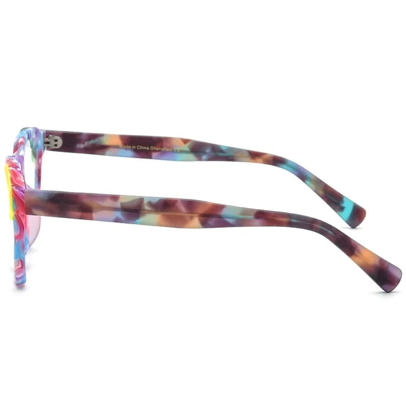 Borregls Splice Acetate Square Glasses Women Brand Design New High Quality Eyeglass Frame Spectacles Optical Eyewear 19284