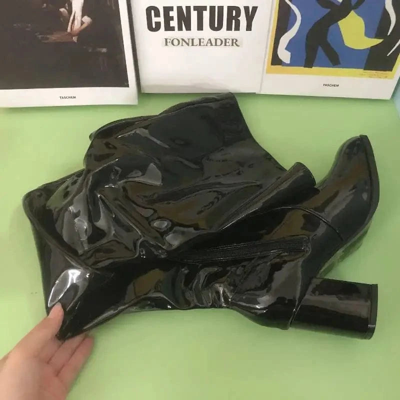 Botas Largas De Mujer Chunky Low Heel Women Over the Knee Boots for Winter and Fall