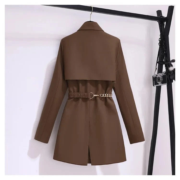 Boutique Wholesale 2024 Fashion Elegant Loose Autumn New Korean Version Coffee Casual Womens Suit