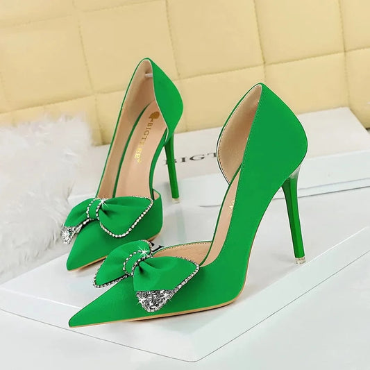 Bow Sandales Talon Femme Latest Design No MOQ 1 Sandals Sexy Ladies Stiletto High Heels for Women
