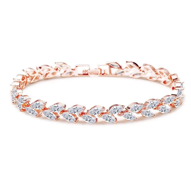 BP061 Rose Gold RAKOL BP2223  fashion jewelry bracelets & bangles women gold plated pearl  zirconia  adjustable bracelets girls  jewelry 2022