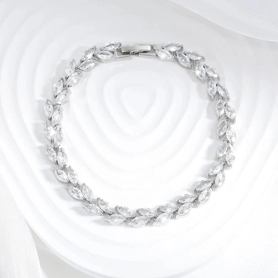 BP061AS-1 RAKOL EP2232 Luxury Long Drop 18k Gold Plated Cubic Zirconia CZ Wedding Bridal Earrings Jewelry For Women 2023