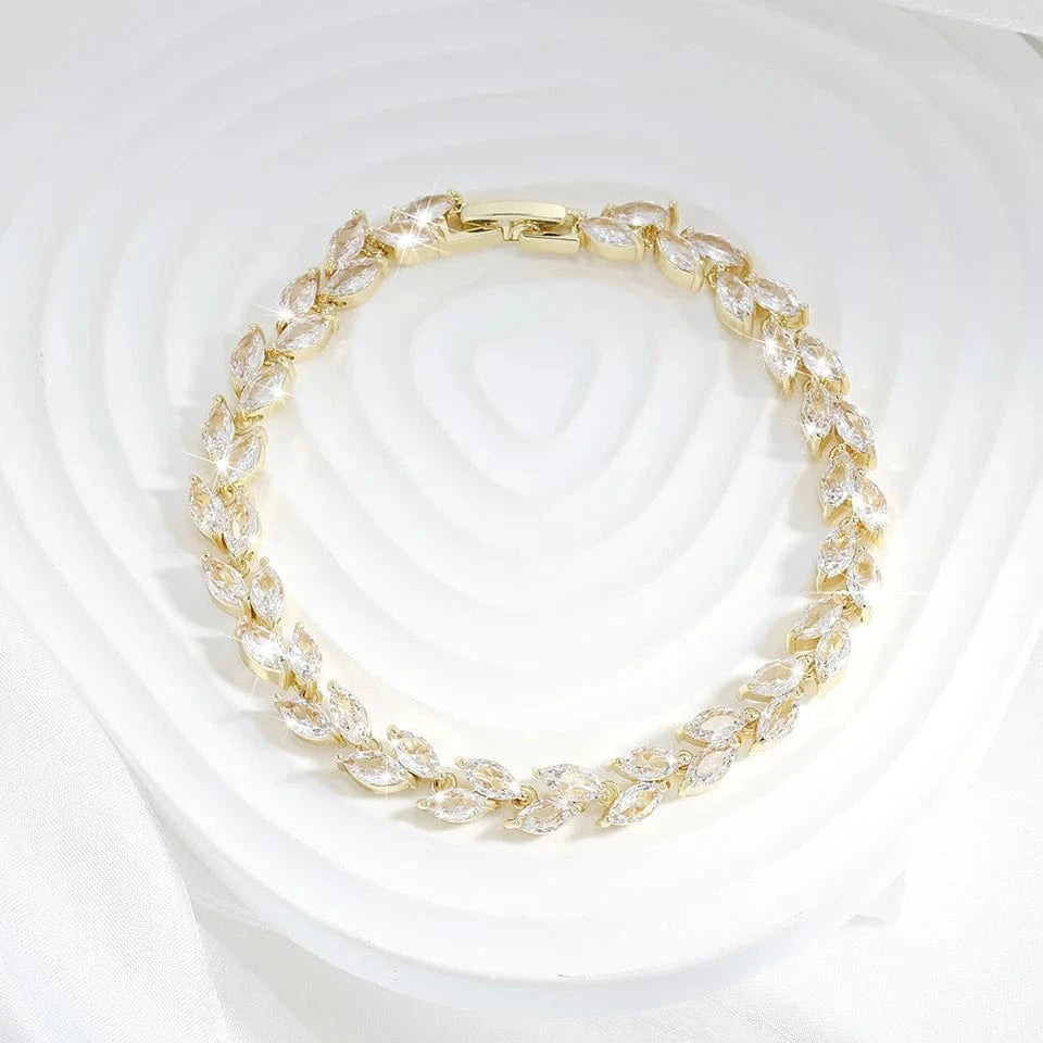 BP061CS-1 RAKOL EP2232 Luxury Long Drop 18k Gold Plated Cubic Zirconia CZ Wedding Bridal Earrings Jewelry For Women 2023