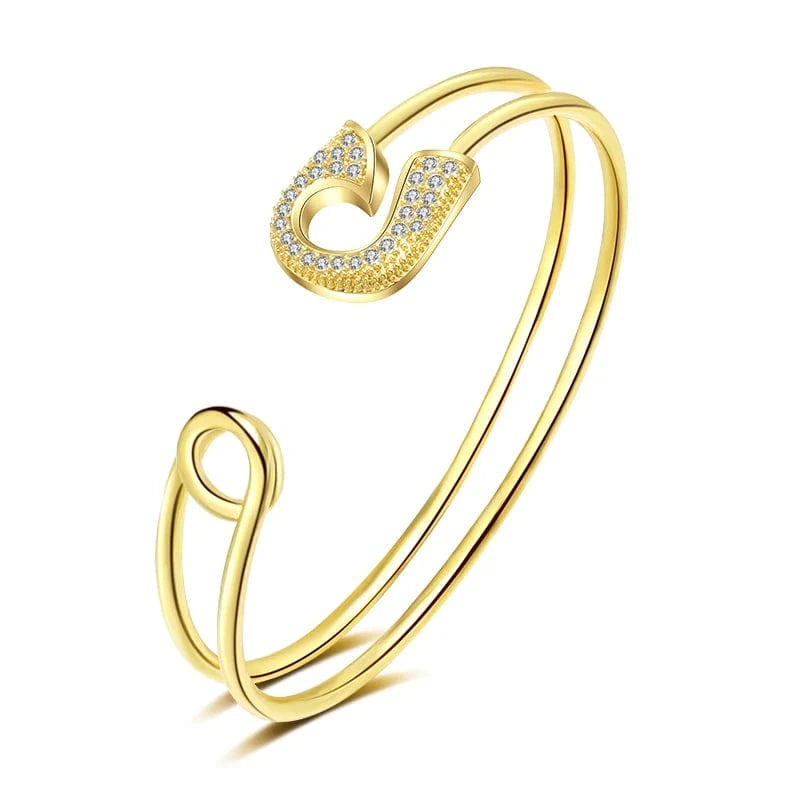 BP2146 Gold RAKOL BP2154   luxury dubai Indian ice out  cubic zirconia bridal  bracelets & bangles Girls  bridal bangle bracelet women