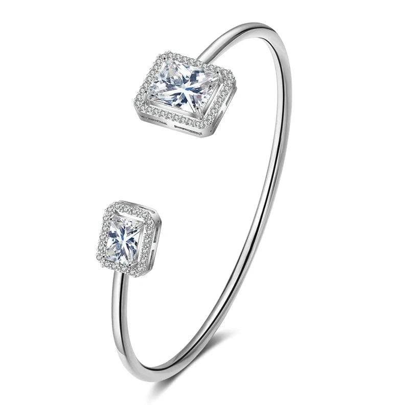 BP2163 White RAKOL BP2154   luxury dubai Indian ice out  cubic zirconia bridal  bracelets & bangles Girls  bridal bangle bracelet women