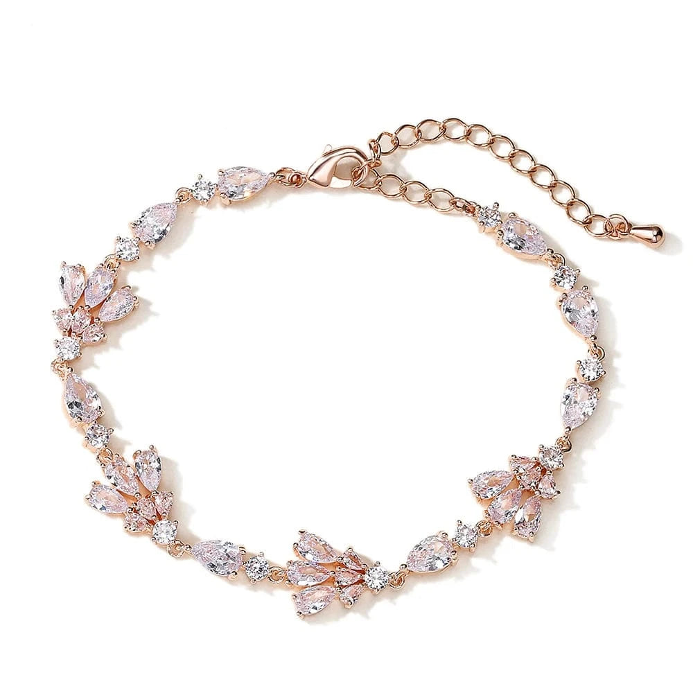 BP5017 Rose Gold RAKOL BP2223  fashion jewelry bracelets & bangles women gold plated pearl  zirconia  adjustable bracelets girls  jewelry 2022