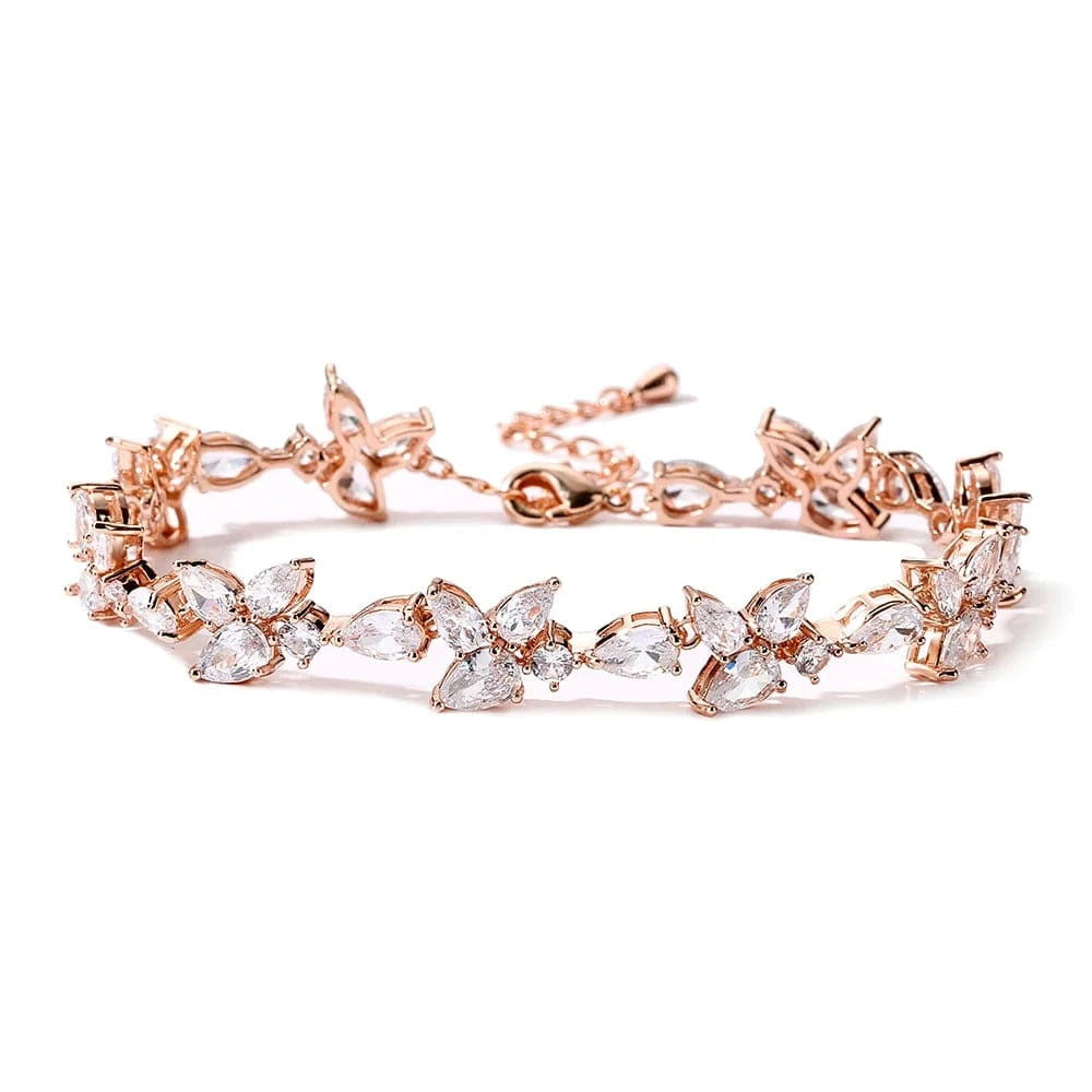 BP5037 Rose Gold RAKOL BP2223  fashion jewelry bracelets & bangles women gold plated pearl  zirconia  adjustable bracelets girls  jewelry 2022