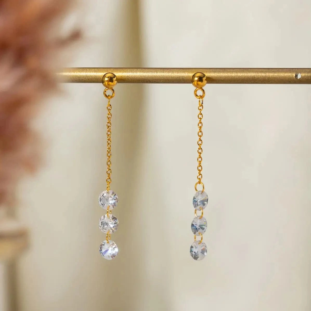 BR977 Blingbling Zircon 18K Gold Plated Oval Zircon Dainty Charm Chain Stainless Steel Bracelet Ladies Jewelry Gift