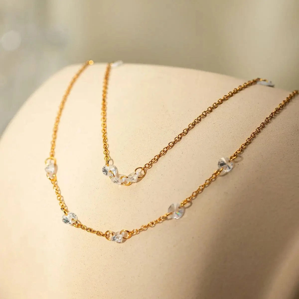 BR977 Blingbling Zircon 18K Gold Plated Oval Zircon Dainty Charm Chain Stainless Steel Bracelet Ladies Jewelry Gift