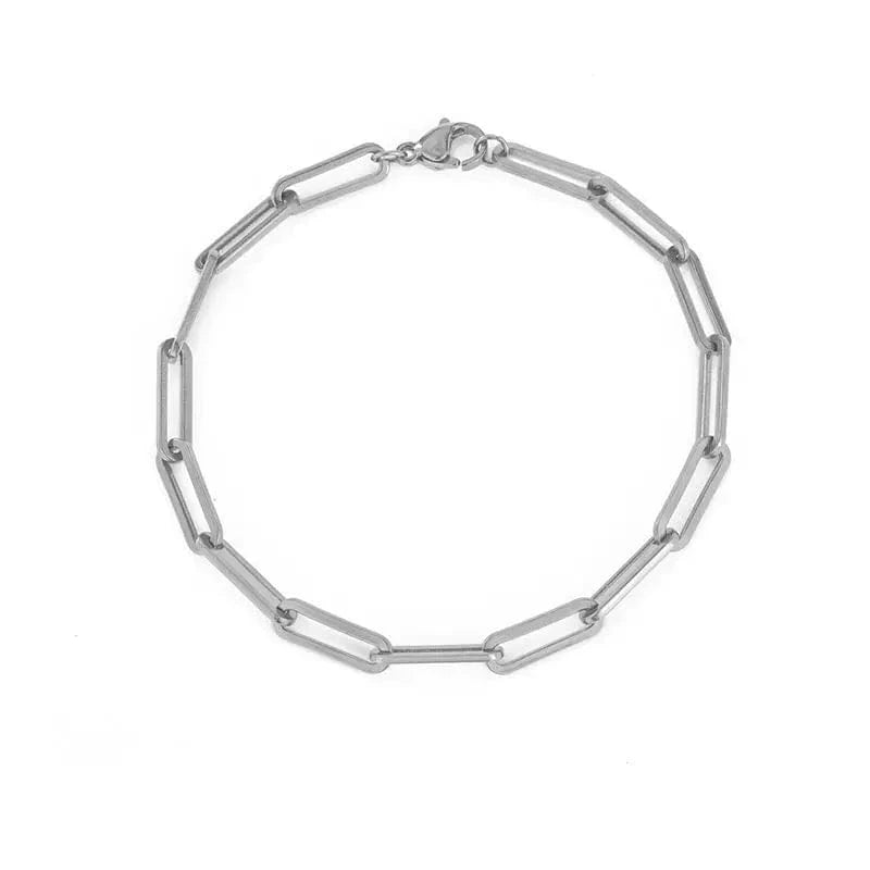 Bracelet / YS25112A0W0-Silver eManco Trendy stainless steel jewelry bracelet cuban link gold chain bracelet women fashion