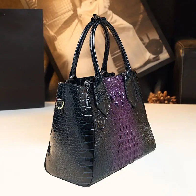 Brand Crocodile New Large Capacity Tote Bag Leather Handbag Crossbody Bags for Women Bolsos Mujer - SN Wigs & More