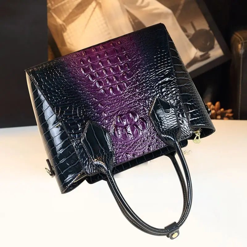 Brand Crocodile New Large Capacity Tote Bag Leather Handbag Crossbody Bags for Women Bolsos Mujer - SN Wigs & More