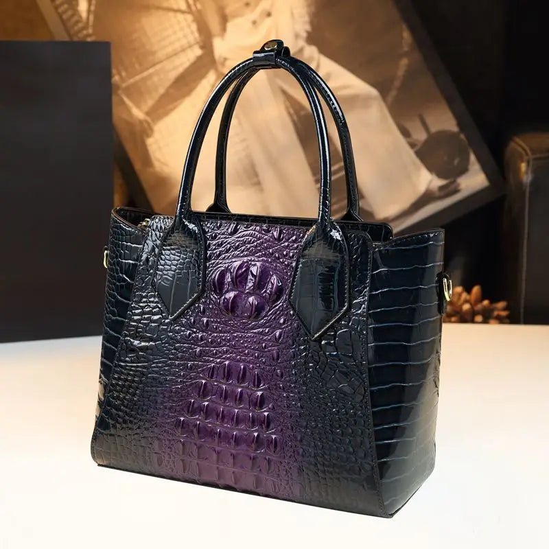 Brand Crocodile New Large Capacity Tote Bag Leather Handbag Crossbody Bags for Women Bolsos Mujer - SN Wigs & More