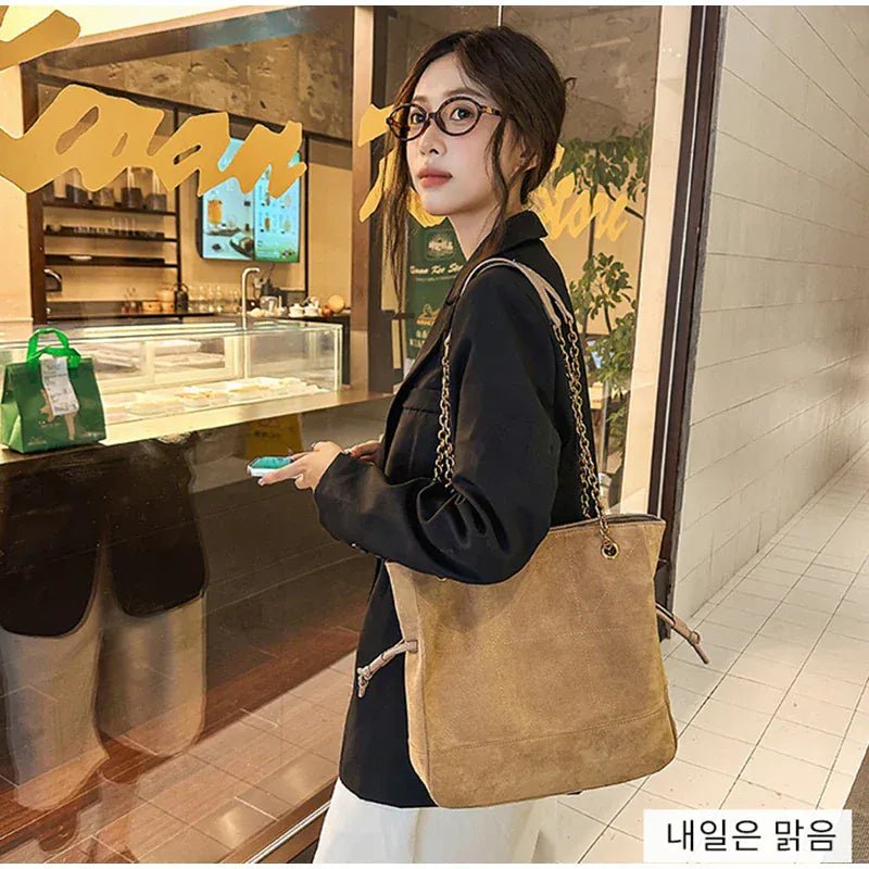 Brand Diamond - shaped Underarm Bag New Women Luxury Retro Fashion Versatile Drawstring Chain Bag Textured Hardware Shoulder Bag - SN Wigs & More