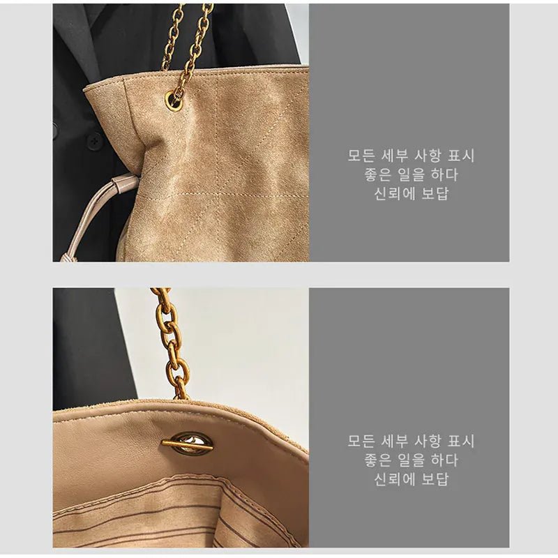Brand Diamond - shaped Underarm Bag New Women Luxury Retro Fashion Versatile Drawstring Chain Bag Textured Hardware Shoulder Bag - SN Wigs & More