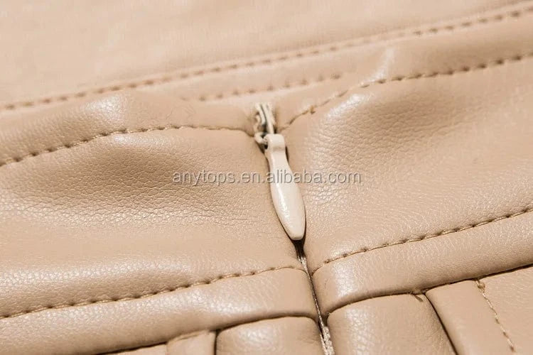 Brand New Fashion Beige Bodycon Tight PU Leather night dress for women nude gown dresses women party evening