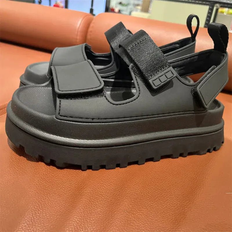 Brand Open Toe Thick - soled Sandals For Women Casual High Quality Fashion Comfort Thick - soled Shoes New Velcro Buckle Sandals - SN Wigs & More