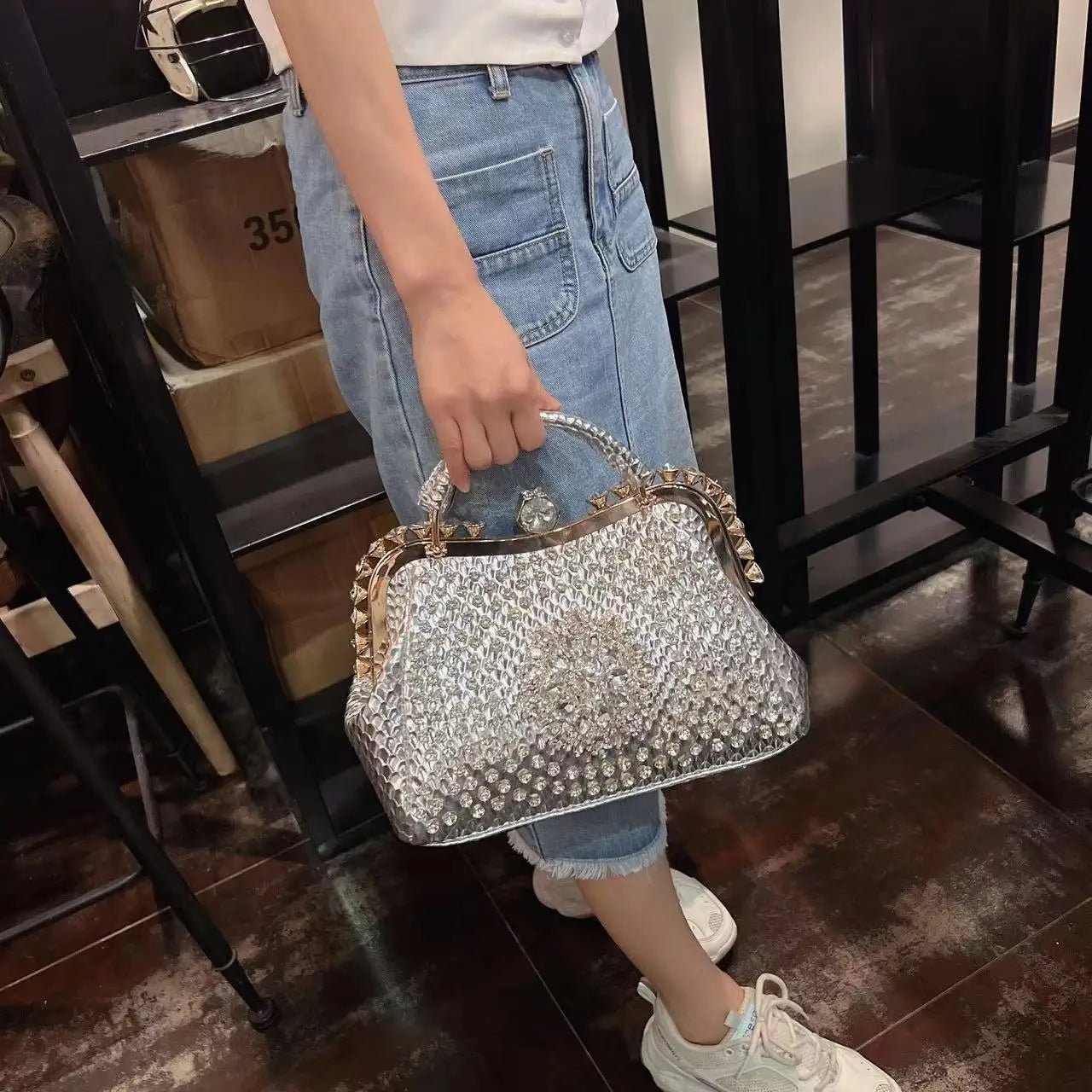 Brand Shoulder Bag New Crossbody Large Capacity Diamond Handbag for Women Сумка Женская Hot Selling - SN Wigs & More