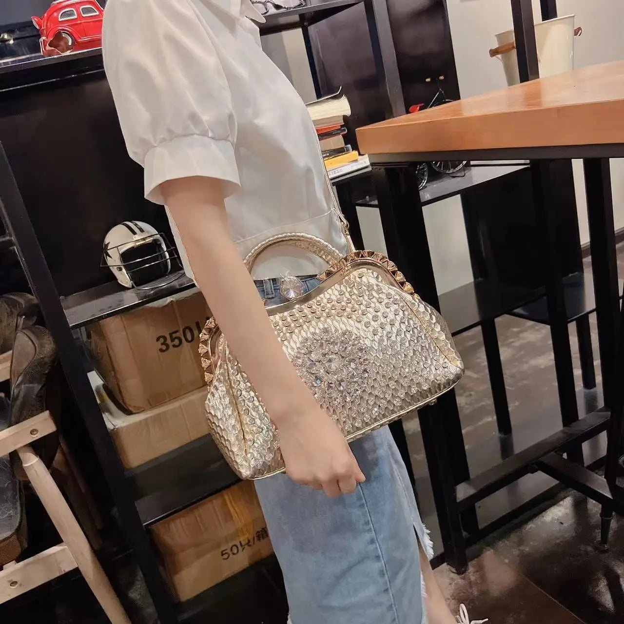 Brand Shoulder Bag New Crossbody Large Capacity Diamond Handbag for Women Сумка Женская Hot Selling - SN Wigs & More
