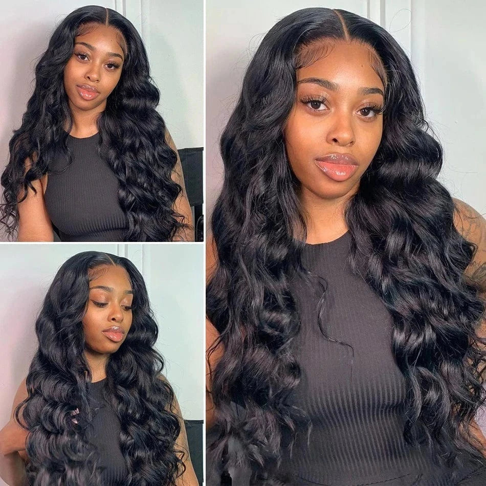 Brazilian Pre Plucked 13x6 Lace Front Wigs Human Hair Wigs For Black Women Body Wave 360 Full Hd Transparent Lace Frontal Wigs