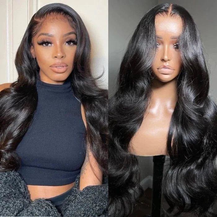 Brazilian Unprocessed Virgin Hair Perruque Lace Front Wigs Human Hair Body Wave 13x4 HD Transparent Lace Frontal Wigs