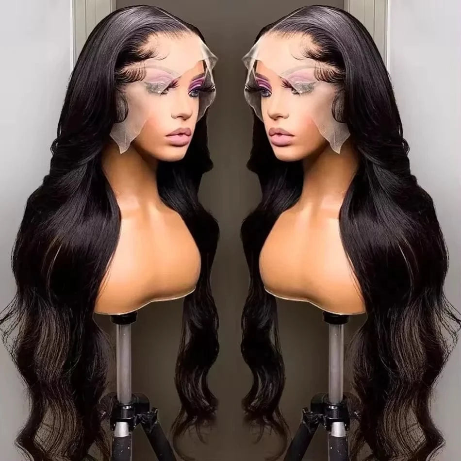 Brazilian Unprocessed Virgin Hair Perruque Lace Front Wigs Human Hair Body Wave 13x4 HD Transparent Lace Frontal Wigs