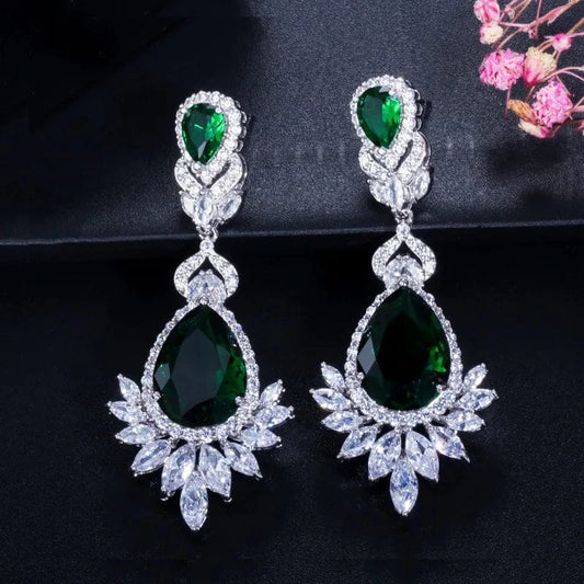 Bridal Jewelry Zirconia Earring For Women 925 silver jewelry earrings wholesale Wedding Gift