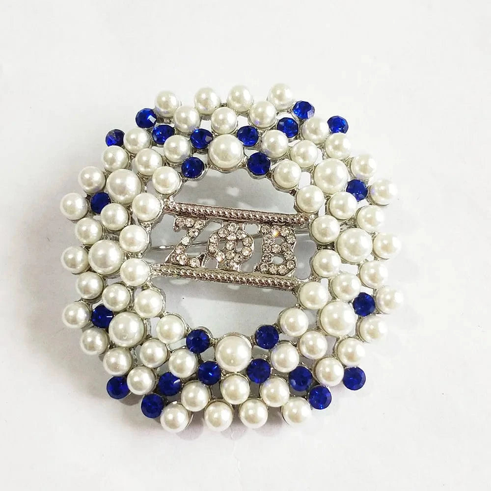 brooch / 2 Greek Letter Sorority Sigma Gamma Rho  Pearl Brooch Jewelry Finer Women Jewellery