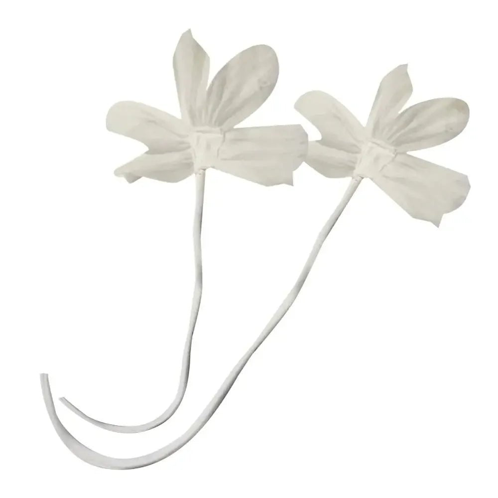 Brooch Pins Set Of 2 Elegant Fabric Flower With White Lace Accents Romantic Vintage Style - SN Wigs & More