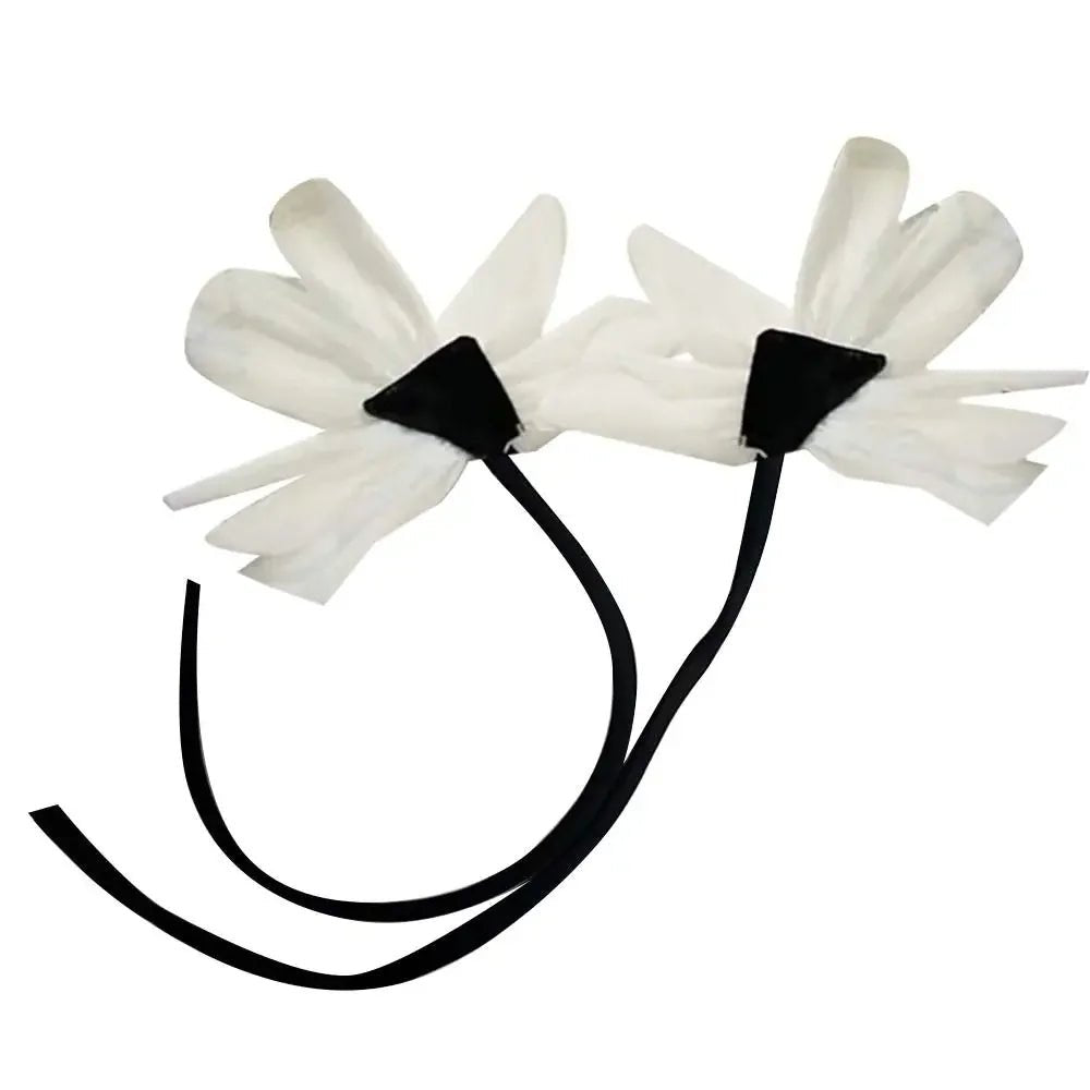 Brooch Pins Set Of 2 Elegant Fabric Flower With White Lace Accents Romantic Vintage Style - SN Wigs & More