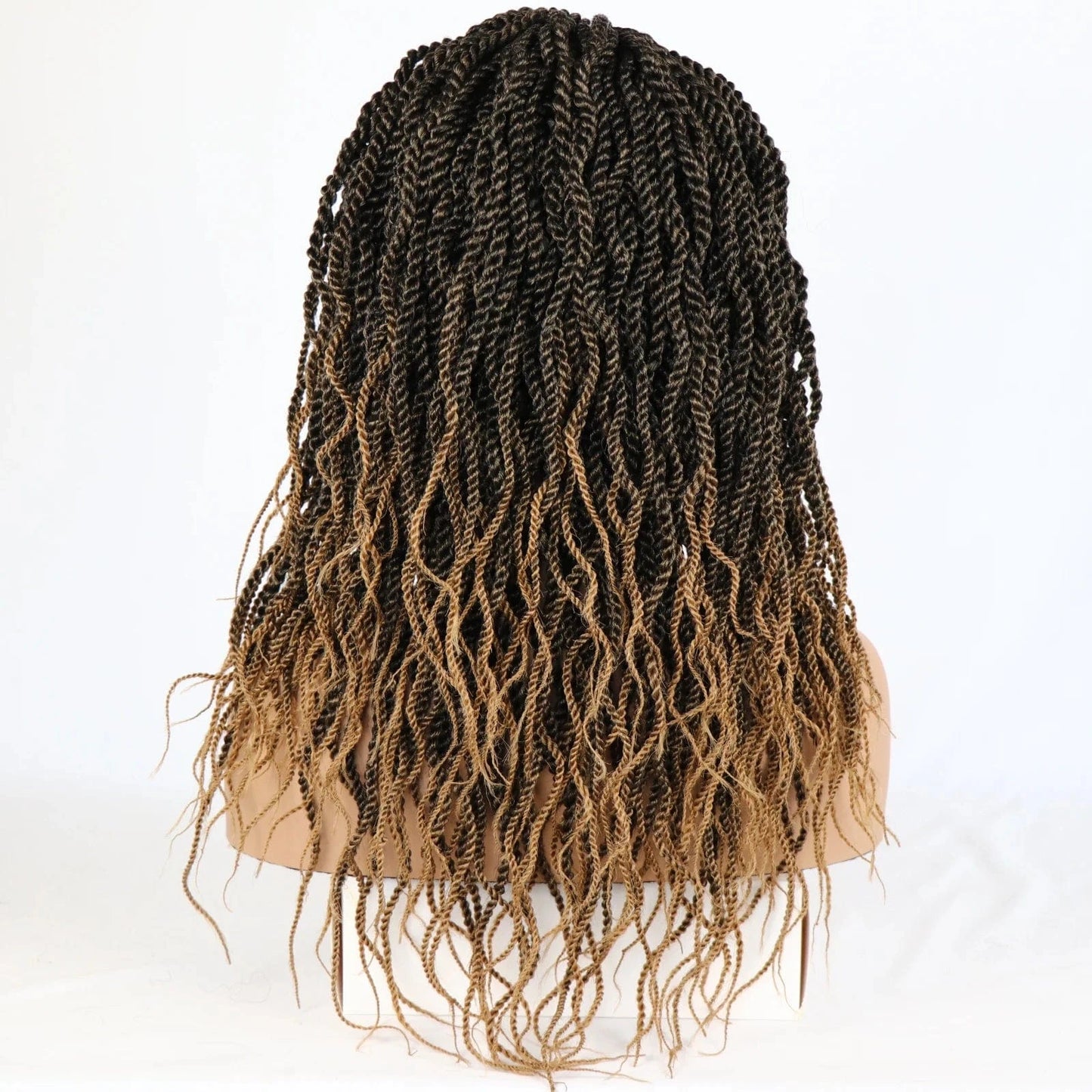 Brown / 20 Inches Synthetic Lace Wigs Twist Dreadlocks Braided Synthetic Human Hair Wigs Synthetic Wig With Lace Front
