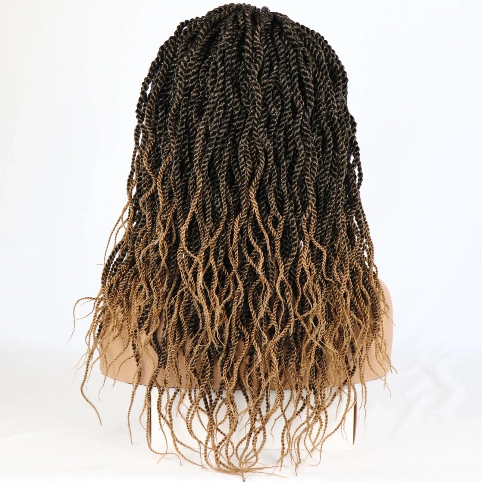 Brown / 20 Inches Synthetic Lace Wigs Twist Dreadlocks Braided Synthetic Human Hair Wigs Synthetic Wig With Lace Front