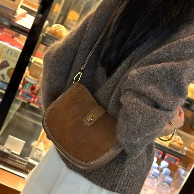 Brown / 24x9x19cm Women‘s Cowhide Genuine Leather Shoulder Bag Ladies Soft Cow Real Leather Handbag Female Fashion Luxury Design Crossbody Bags