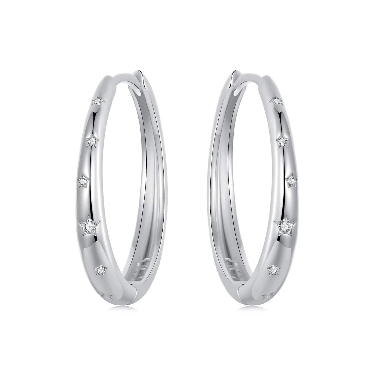 BSE956 Qings Fashion Design Jewelry 925 Sterling Silver Zircon Earrings Fine Jewelry Custom Making Simple Cute Stud For Woman Earrings