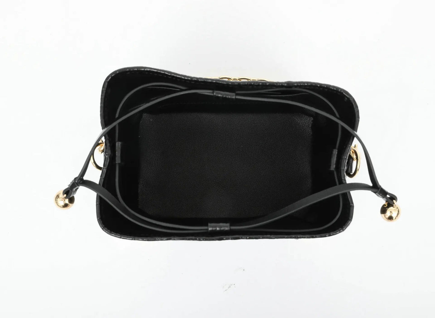 Bucket Bag Crocodile Leather Chain Strap Classic Style - SN Wigs & More