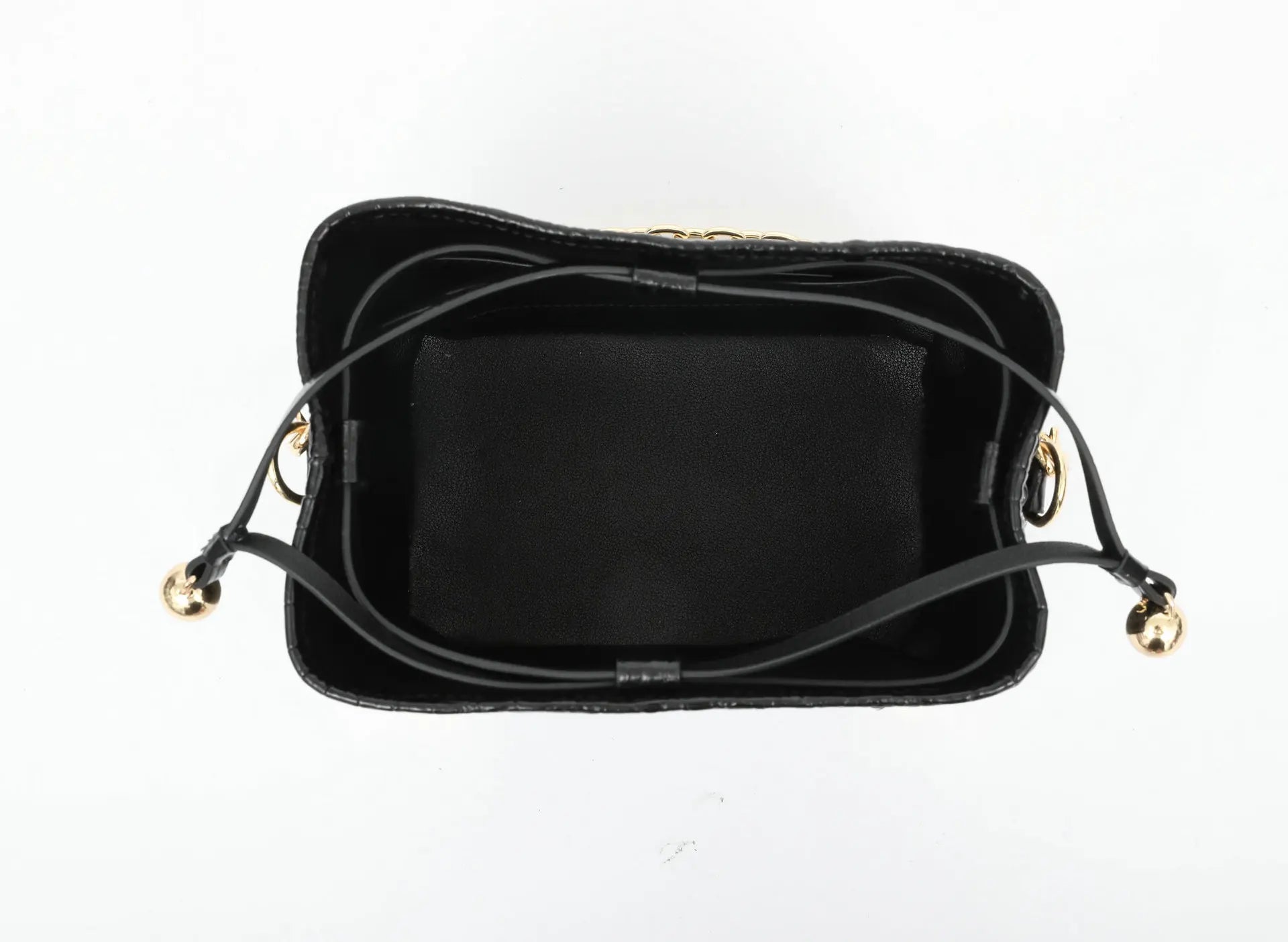 Bucket Bag Crocodile Leather Chain Strap Classic Style - SN Wigs & More