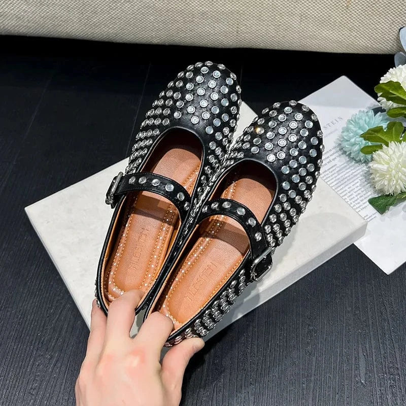 Buckle High Quality Designer Fall and Winter Outdoor 2024 Luxury Ladies Flat Shoes for Women