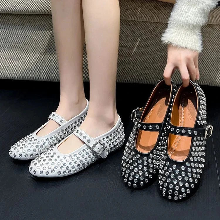 Buckle High Quality Designer Fall and Winter Outdoor 2024 Luxury Ladies Flat Shoes for Women