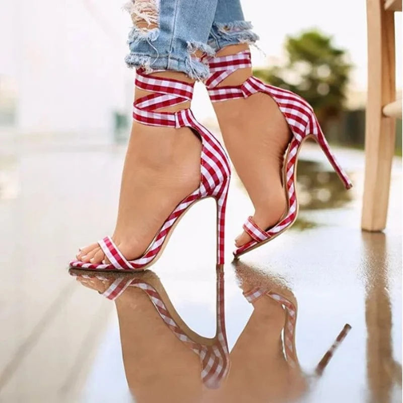 BUSY GIRL MF3005 Peep toe high thin heel slippers strange super stiletto strappy clear ladies summer shoes women sandals