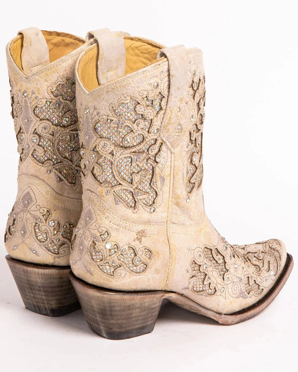 BUSY GIRL MLE3001 New style autumn winter women's shoes retro breathable pointy embroidery women's high heel ankle boots