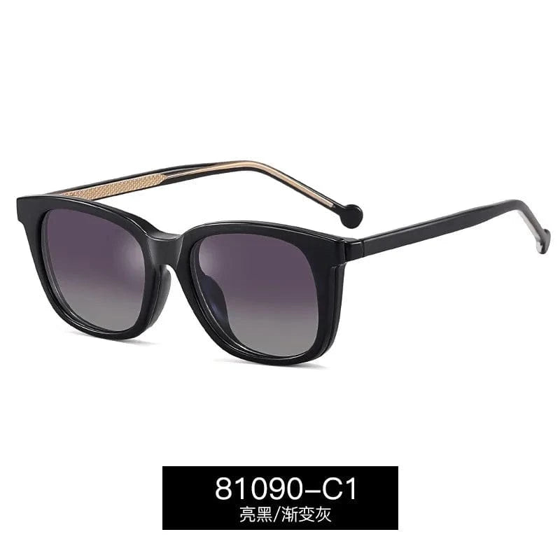 C1 / clip on 2024 New Arrival spectacle frame tr90 polarizing magnetic glasses 2 in 1 magnetic eyeglasses magnet glass wiping for women