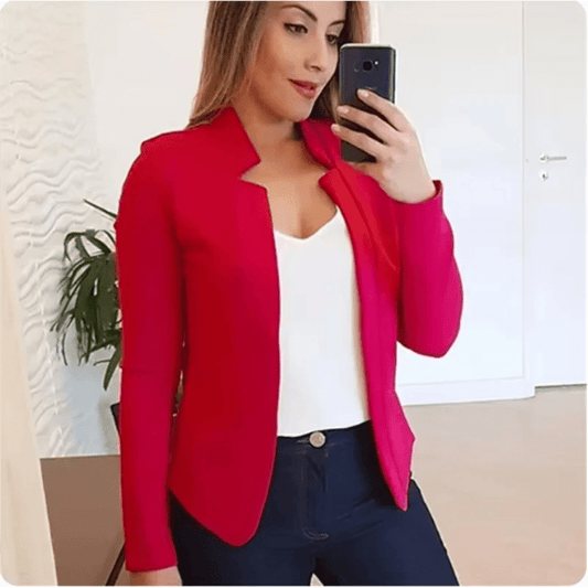 Cardigan Long Sleeve Solid Color Slim Fit Elegant Office Style - SN Wigs & More