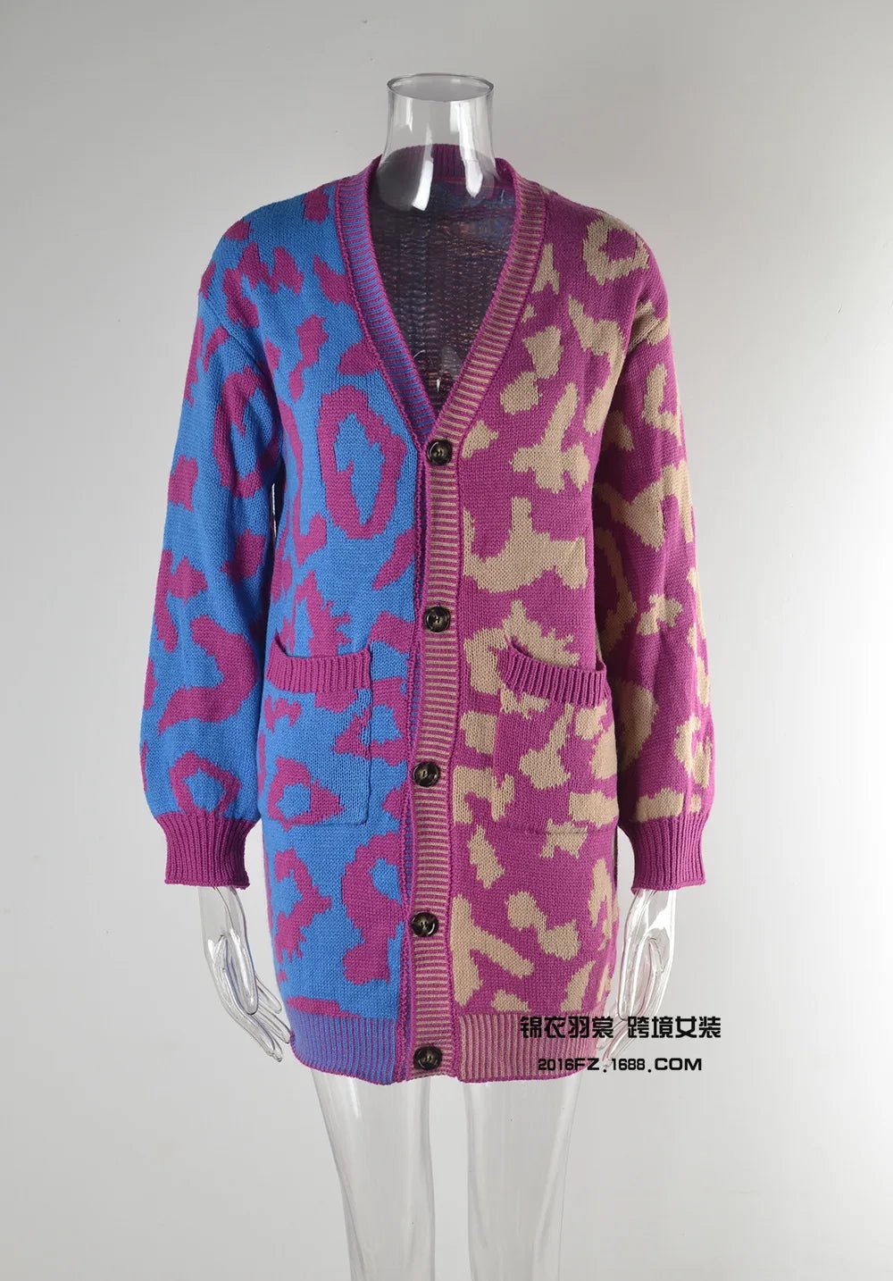 Cardigan Sweater + Knitted Thick Fabric With V - Neck And Long Sleeves + Loose Fit Winter Casual Style - SN Wigs & More