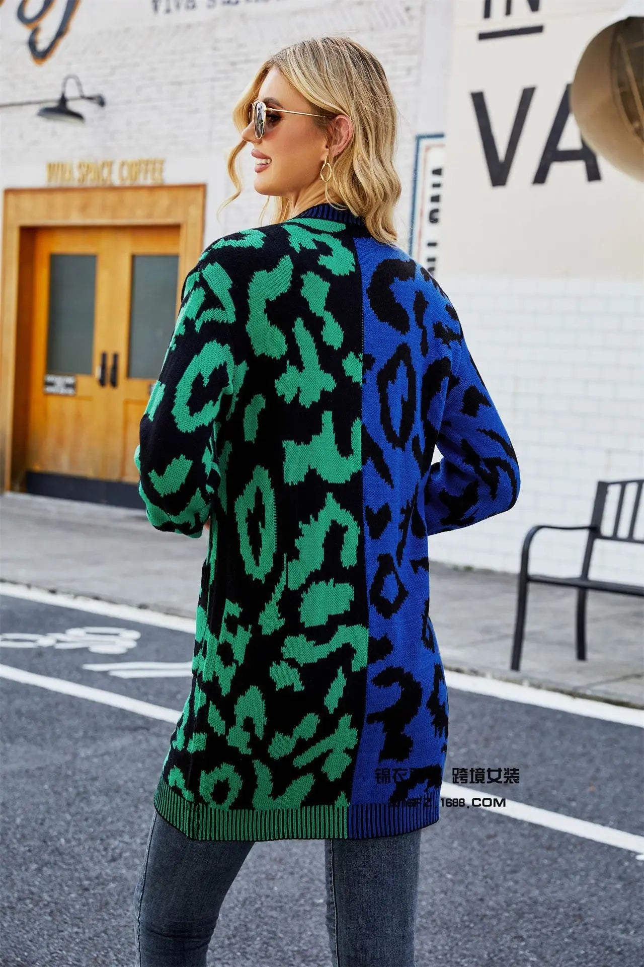 Cardigan Sweater + Knitted Thick Fabric With V - Neck And Long Sleeves + Loose Fit Winter Casual Style - SN Wigs & More