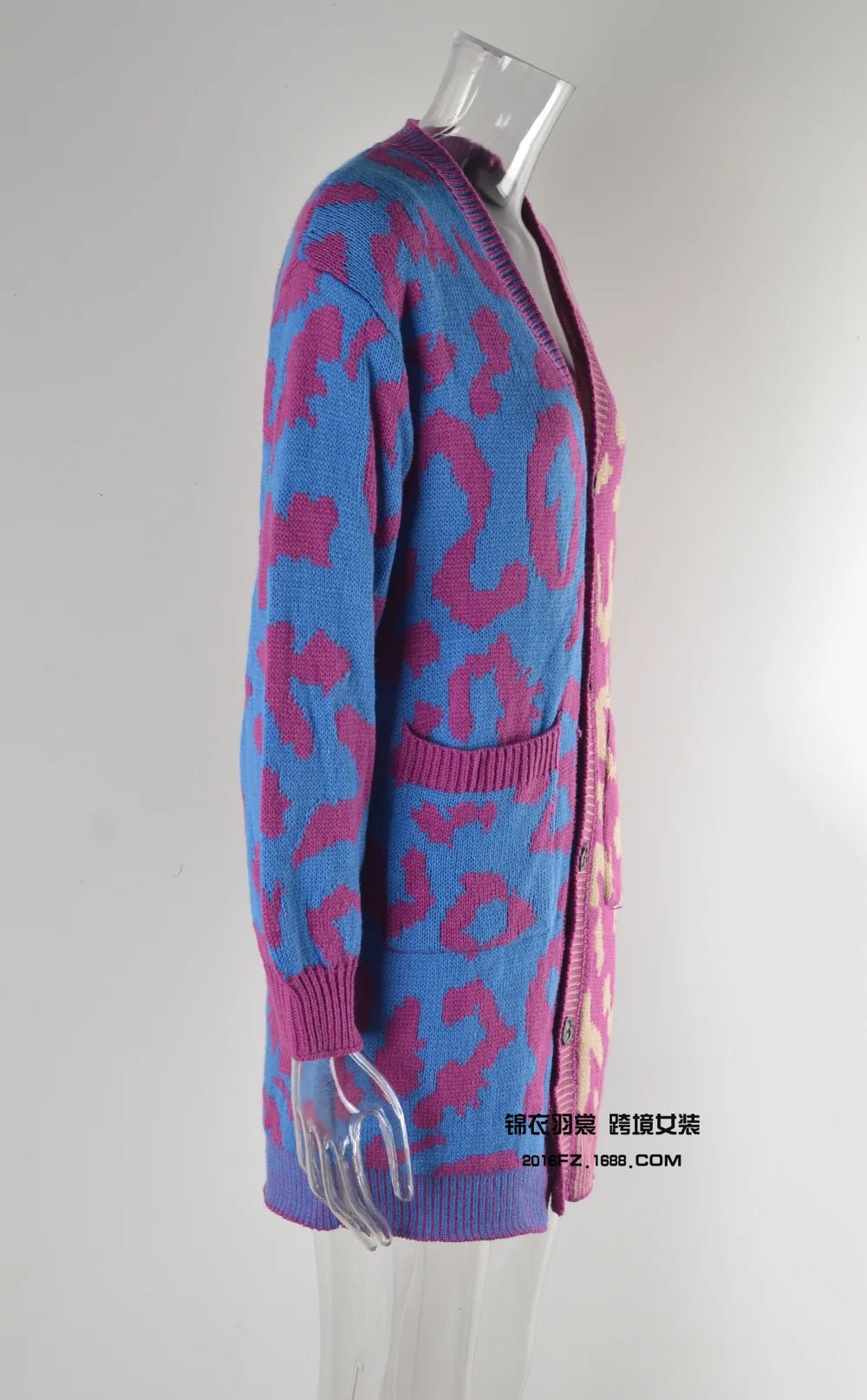 Cardigan Sweater + Knitted Thick Fabric With V - Neck And Long Sleeves + Loose Fit Winter Casual Style - SN Wigs & More