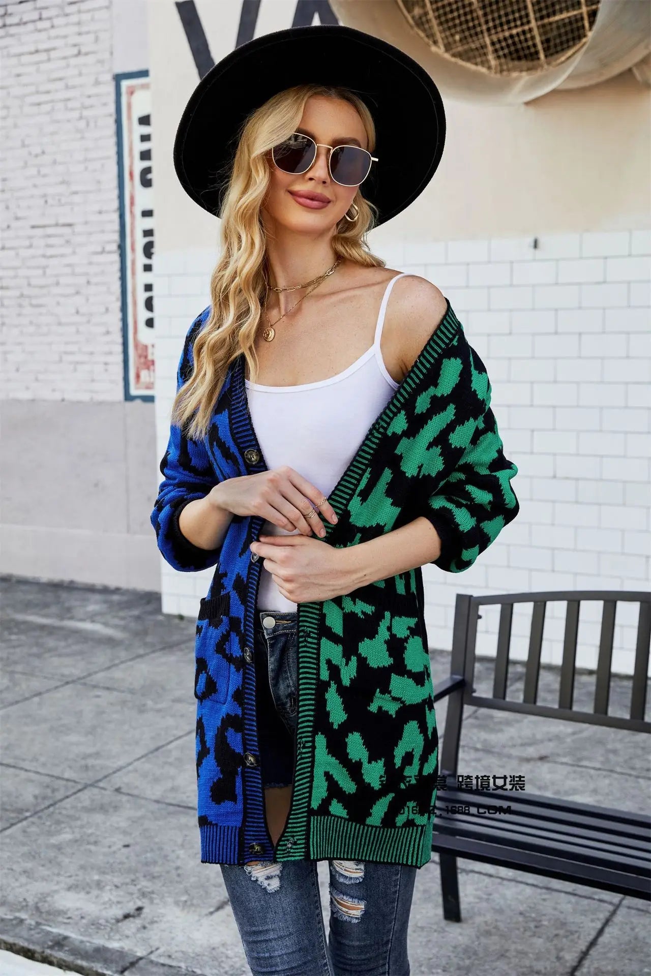 Cardigan Sweater + Knitted Thick Fabric With V - Neck And Long Sleeves + Loose Fit Winter Casual Style - SN Wigs & More