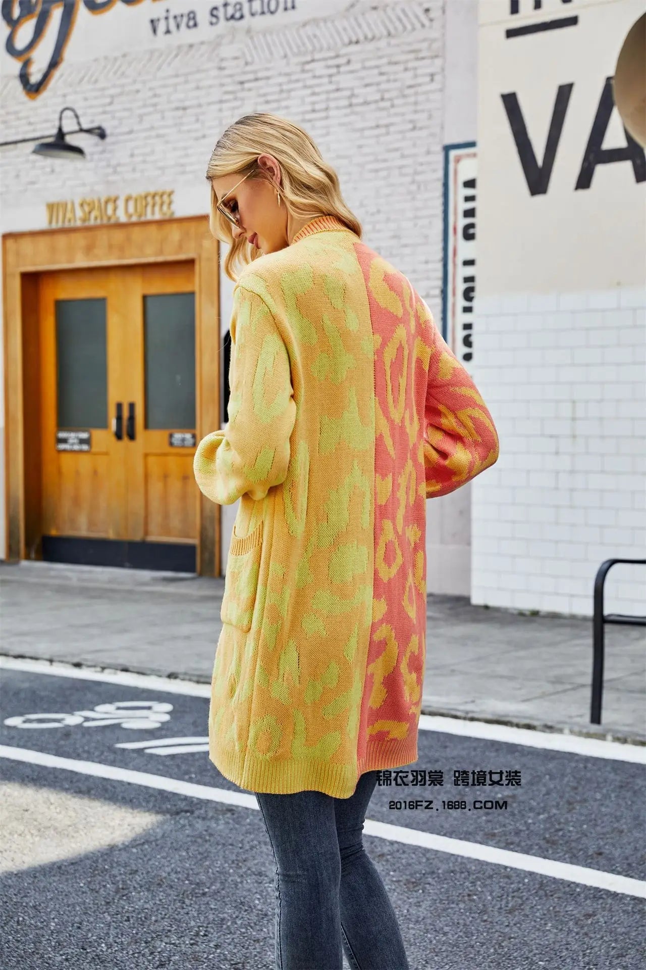 Cardigan Sweater + Knitted Thick Fabric With V - Neck And Long Sleeves + Loose Fit Winter Casual Style - SN Wigs & More