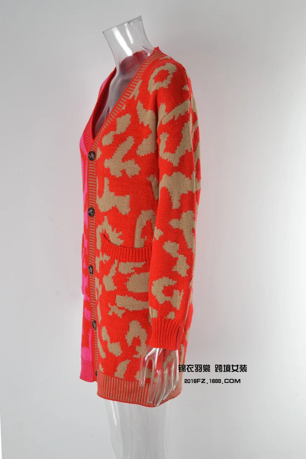 Cardigan Sweater + Knitted Thick Fabric With V - Neck And Long Sleeves + Loose Fit Winter Casual Style - SN Wigs & More