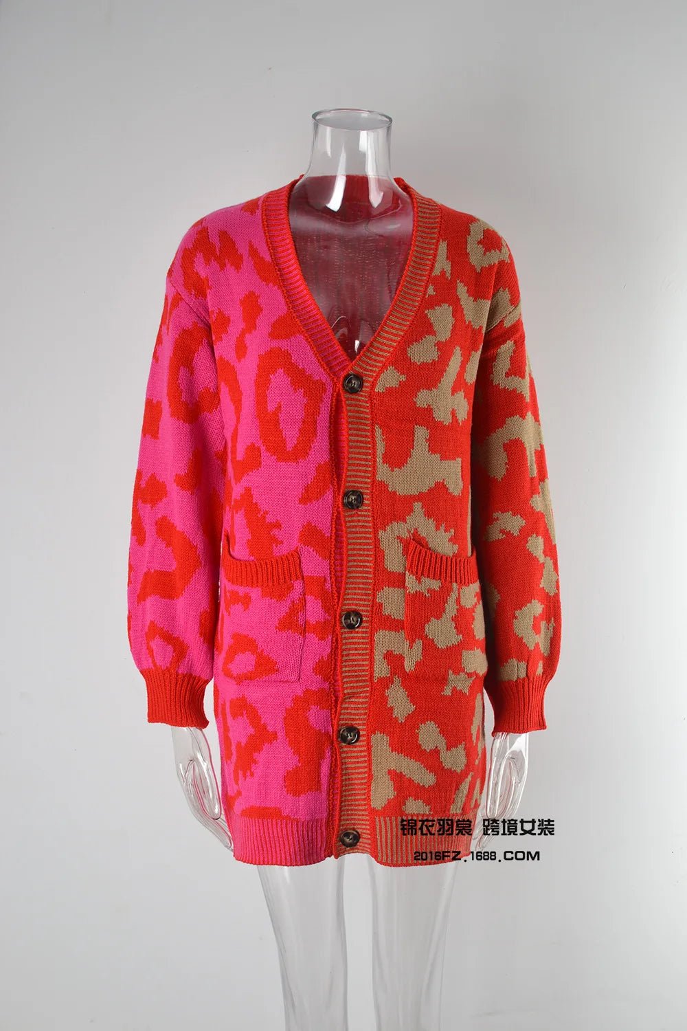 Cardigan Sweater + Knitted Thick Fabric With V - Neck And Long Sleeves + Loose Fit Winter Casual Style - SN Wigs & More