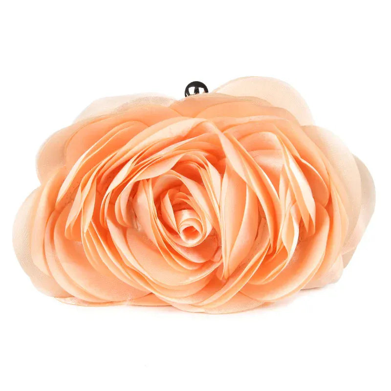 champagne Hot Sale Evening Bag Flower Bride Small Purse Full Dress Party Handbag Wedding Wallet Women Floral Chain Lady Clutches EB034